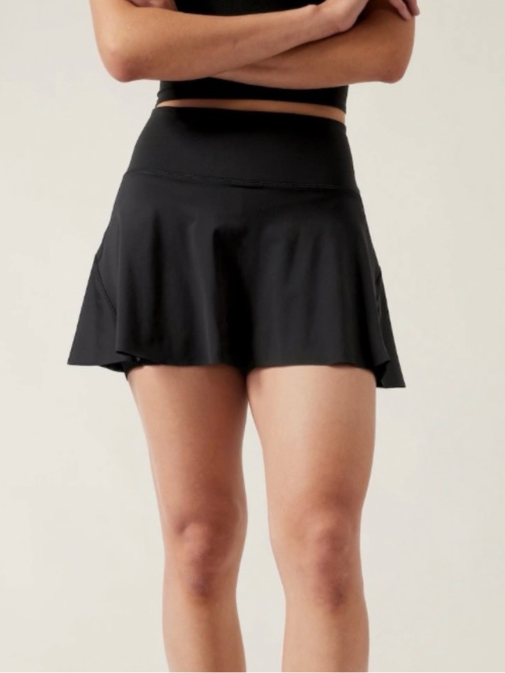Athleta Ace High-Rise 13 1/2 Tennis Skort Black Size XL